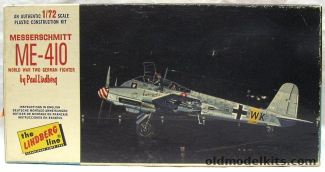 Lindberg 1/72 Messerschmitt Me-410 Hornet, 440-50 plastic model kit